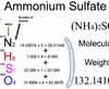 Ammonium Sulfate [(NH4)2SO4] Molecular Weight Calculation