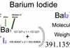 Barium Iodide (BaI2) Molecular Weight Calculation Barium Iodide (BaI2) Molecular Weight Calculation