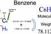 Benzene (C6H6) Molecular Weight Calculation Benzene (C6H6) Molecular Weight Calculation