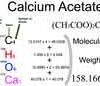 Calcium Acetate [(CH3COO)2Ca] Molecular Weight Calculation