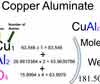 Copper Aluminate [CuAl2O4] Molecular Weight Calculation
