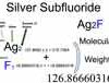 Silver Subfluoride (Ag2F) Molecular Weight Calculation