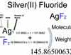 Silver(II) Fluoride (AgF2) Molecular Weight Calculation Silver(II) Fluoride (AgF2) Molecular Weight Calculation
