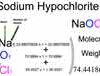 Sodium Hypochlorite (NaOCl) Molecular Weight Calculation Sodium Hypochlorite (NaOCl) Molecular Weight Calculation