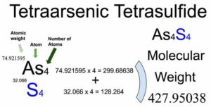 Tetraarsenic Tetrasulfide [As4S4] Molecular Weight Calculation