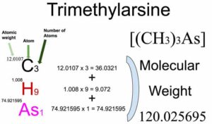 Trimethylarsine [(CH3)3As] Molecular Weight Calculation