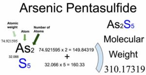 Arsenic Pentasulfide [As2S5] Molecular Weight Calculation