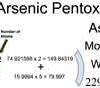Arsenic Pentoxide [As2O5] Molecular Weight Calculation