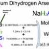 Sodium Dihydrogen Arsenate (NaH2AsO4) Molecular Weight Calculation Sodium Dihydrogen Arsenate (NaH2AsO4) Molecular Weight Calculation