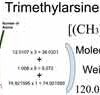 Trimethylarsine [(CH3)3As] Molecular Weight Calculation