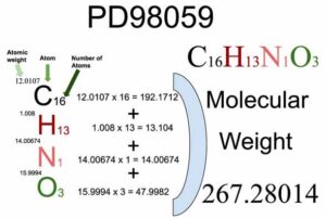 PD98059 [C16H13NO3] Molecular Weight Calculation
